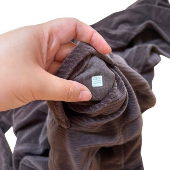 Lululemon Scuba Oversized Hoodie Velvet Cord Espresso Brown Size XS / S - Picture 4 of 4